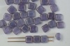 Tile 6mm Purple Opal Alexandrite Moon Dust MD22310 Czechmates Bead x 25